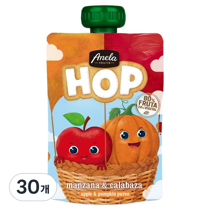 아넬라 HOP 퓨레, 100g, 30개, 혼합맛(사과/단호박)