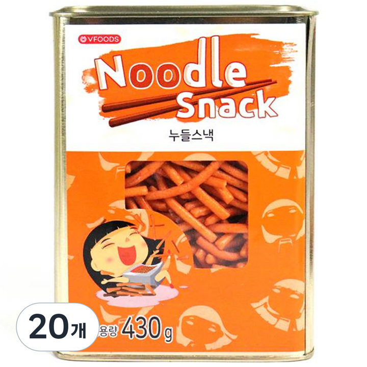 틴케이스 누들스낵, 430g, 20개
