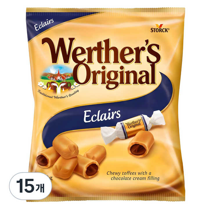 웨더스오리지날 초코크림필링 이클레 캐러멜, 100g, 15개
