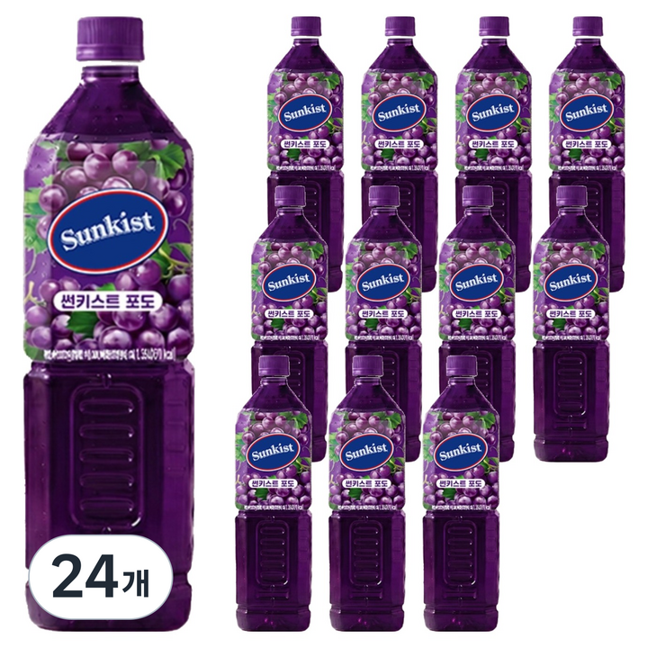 썬키스트 포도 주스, 1.35L, 24개