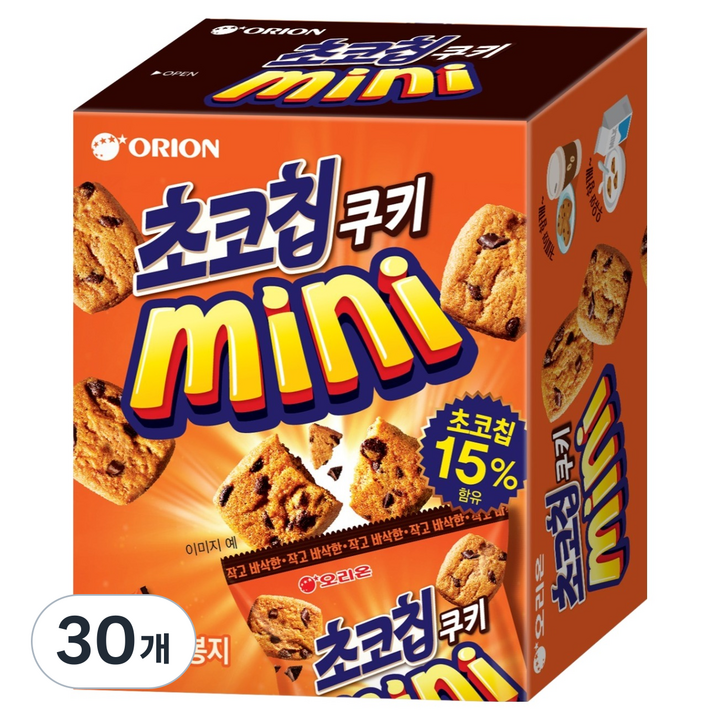 오리온 초코칩쿠키 미니, 90g, 30개