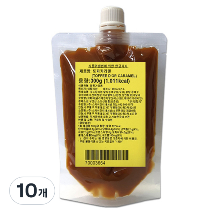이르카 토피 카라멜, 300g, 10개