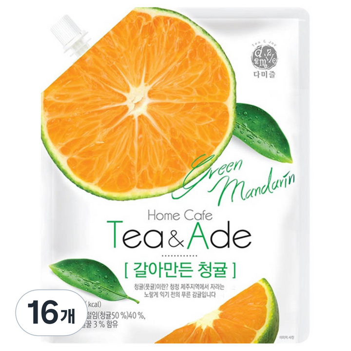 다미즐 갈아만든 청귤 500 g, 500g, 16개