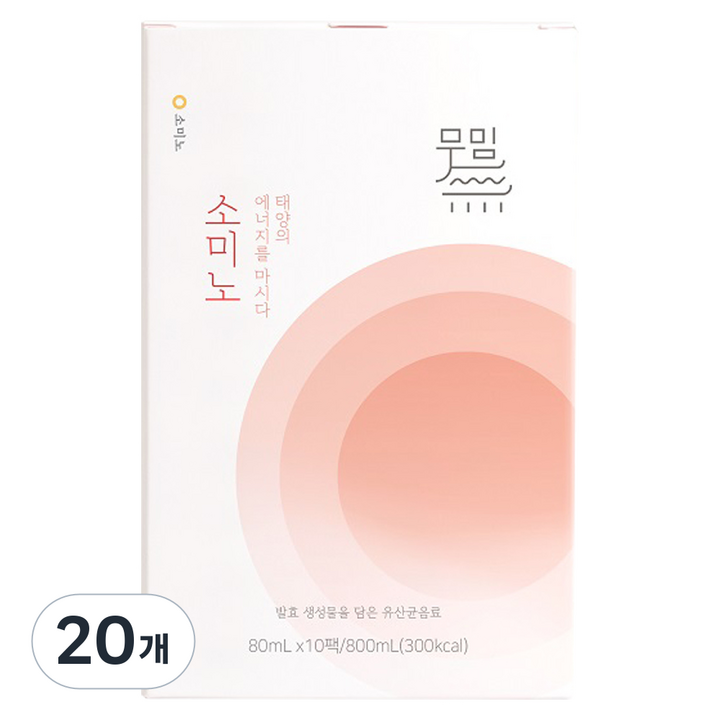 무밈 소미노 음료, 80ml, 20개