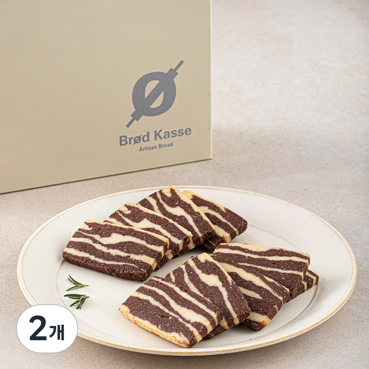 브로드카세 사브레 초코 마블쿠키, 180g, 1개입, 2개