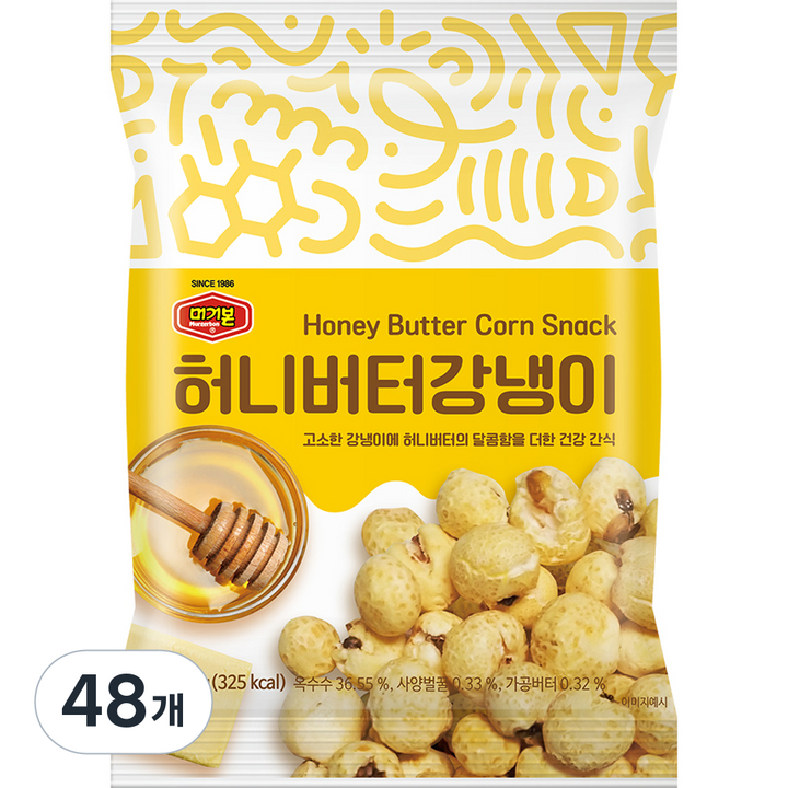 머거본 허니버터강냉이, 48개, 70g