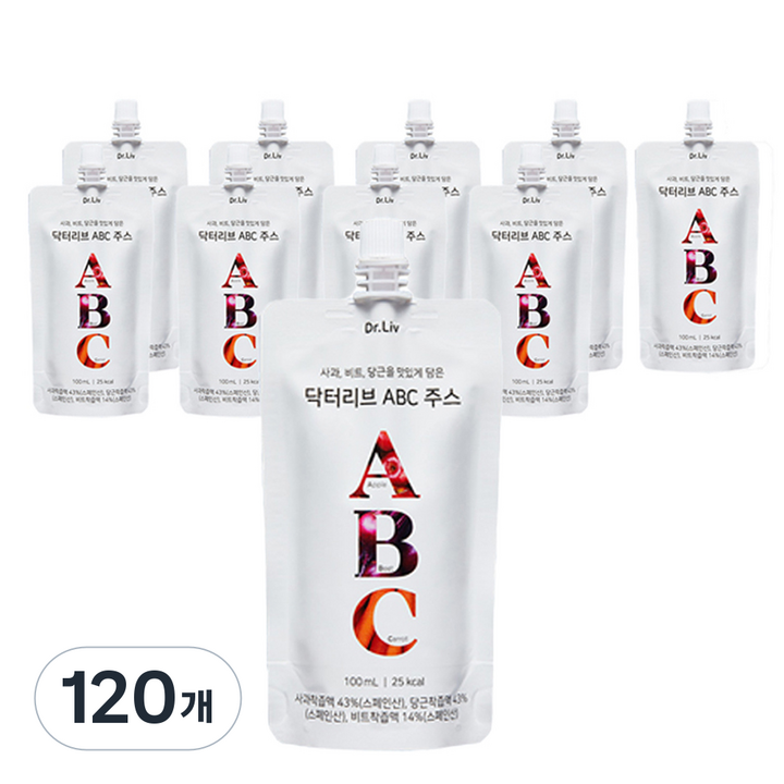 닥터리브 ABC 주스, 100ml, 120개