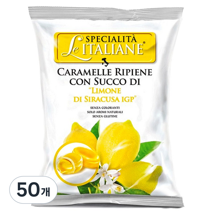 르스페셜리타이탈리안 세라 레몬 필링 캔디, 100g, 50개