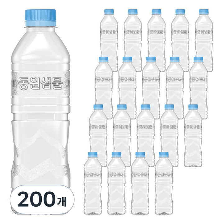 동원샘물 무라벨, 500ml, 200개