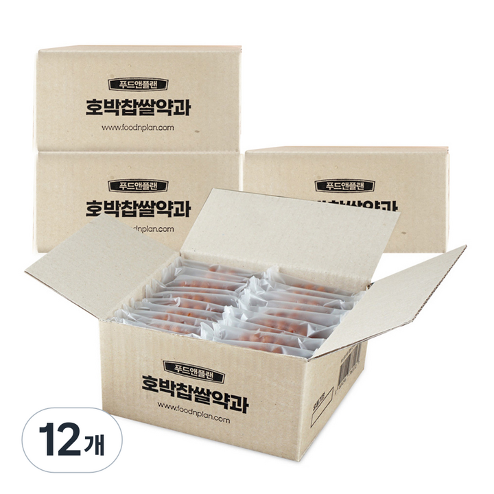 푸드앤플랜 호박 찹쌀 약과 20p, 12개, 800g