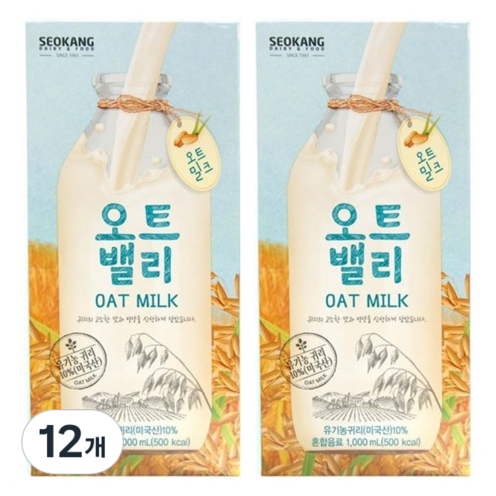 오모패밀리 서강유업 우유, 1L, 12개