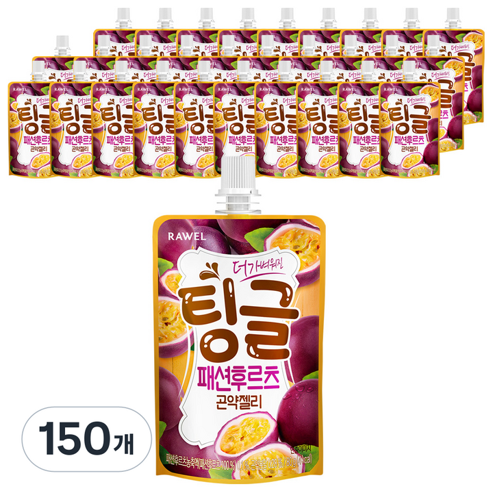 팅글 로엘 더 가벼워진 패션후르츠 곤약젤리, 150개, 80g