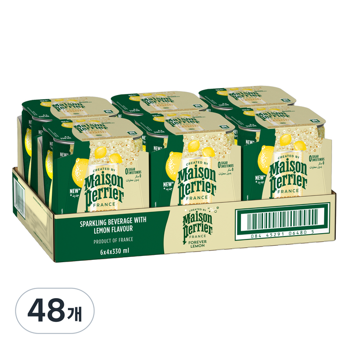 메종페리에 레몬 캔 탄산음료, 48개, 330ml