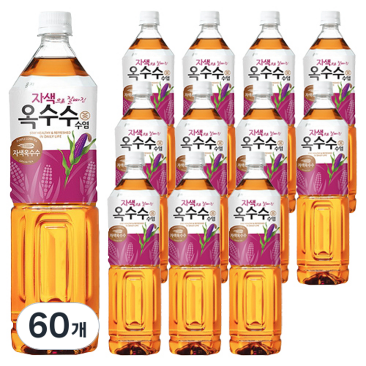 웅진 자색으로 잘빠진 옥수수수염차, 1.5L, 60개