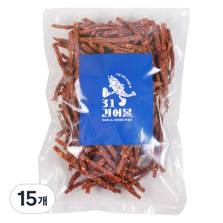 31건어물 치즈 오징어 육포, 500g, 15개