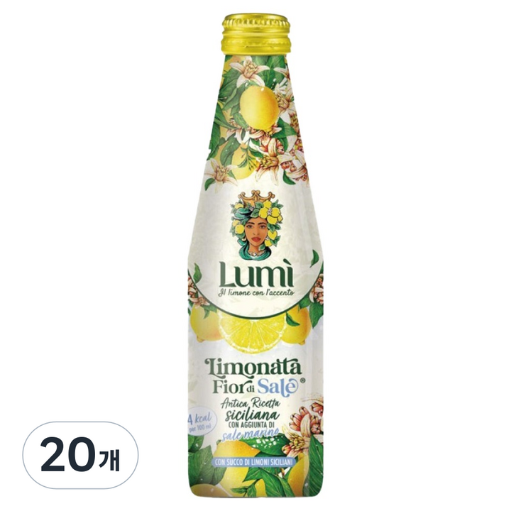 LUMI 플뢰르 드 셀 레모네이드, 20개, 250ml