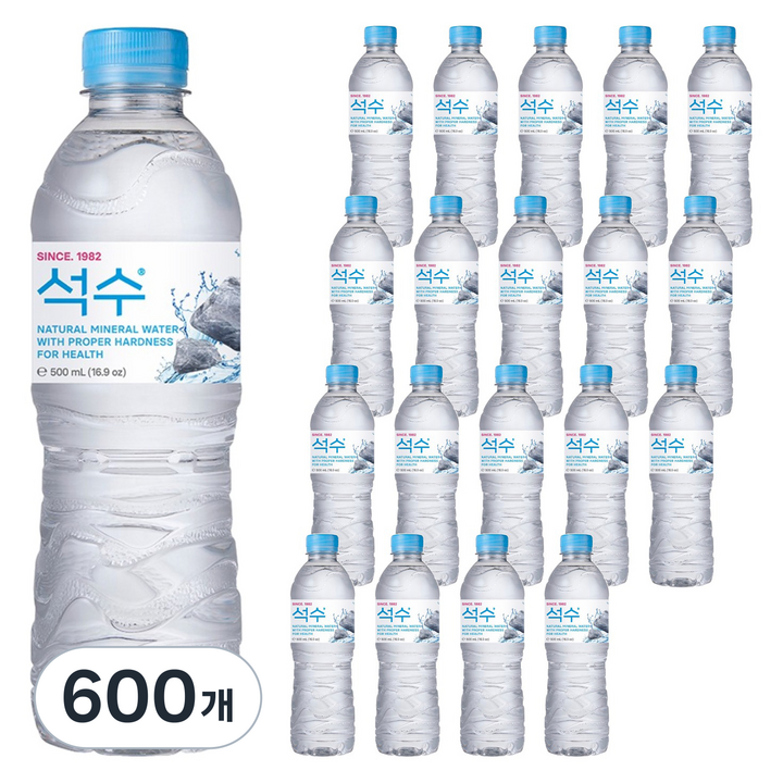 석수 하이트진로음료 생수, 500ml, 600개