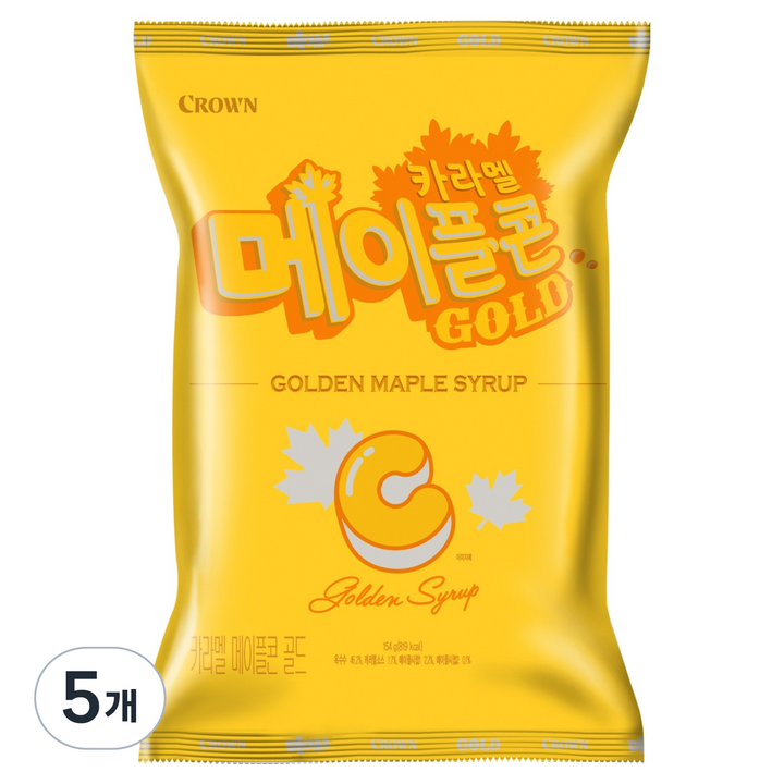 크라운 메이플콘 골드, 154g, 5개