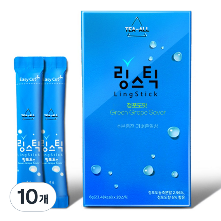 링스틱 청포도맛, 6g, 200개