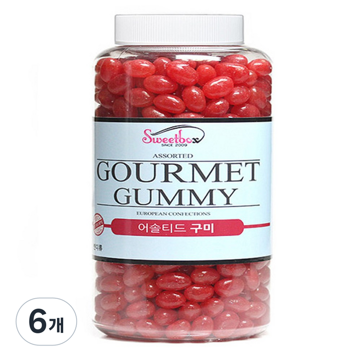 딸기 젤리빈, 800g, 6개