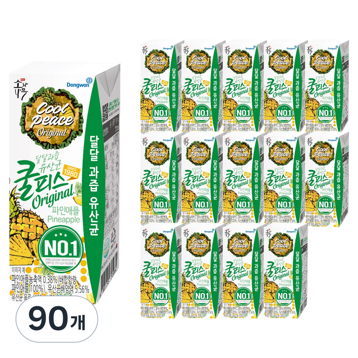 소와나무 동원 쿨피스 파인애플, 190ml, 90개