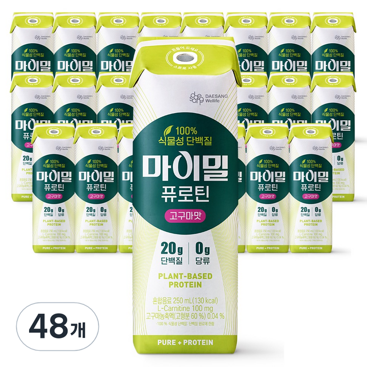 마이밀 정품 퓨로틴 고구마맛, 250ml, 48개