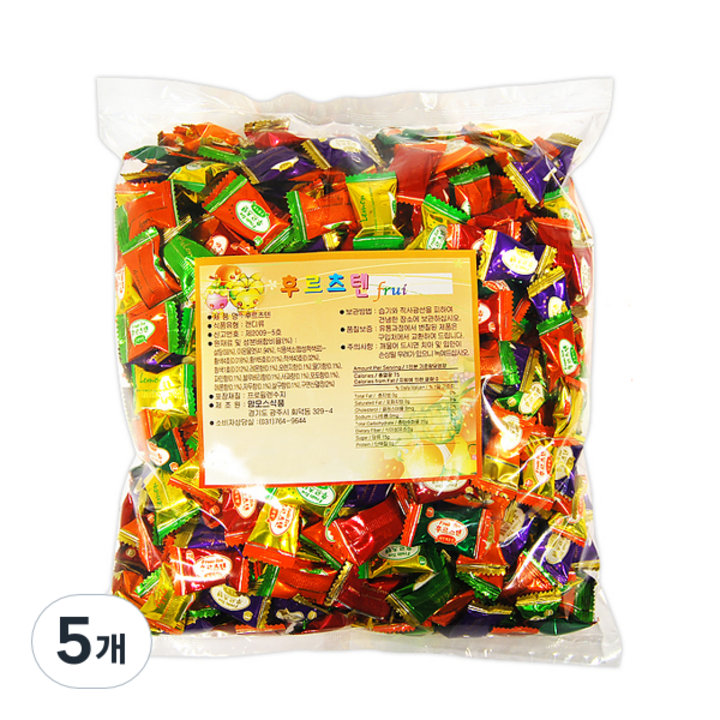 맘모스 후르츠텐 캔디, 5개, 2.4kg