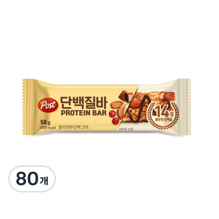 포스트 단백질바, 50g, 80개