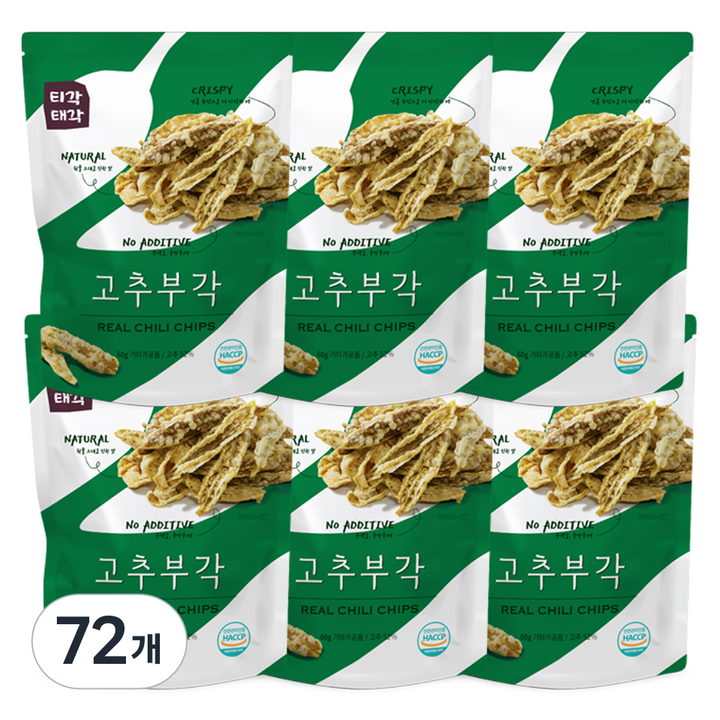 티각태각 고추부각, 60g, 72개