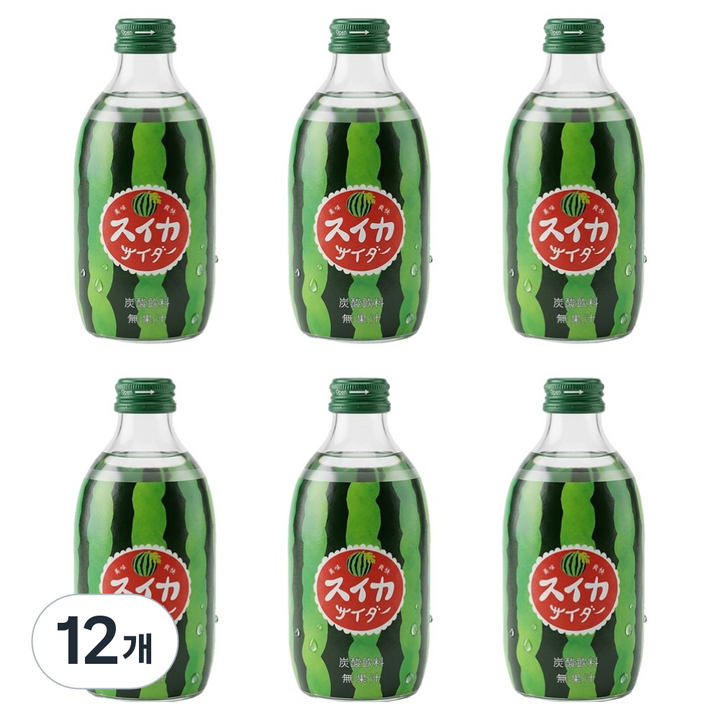 토모마스 수박맛 사이다, 300ml, 12개