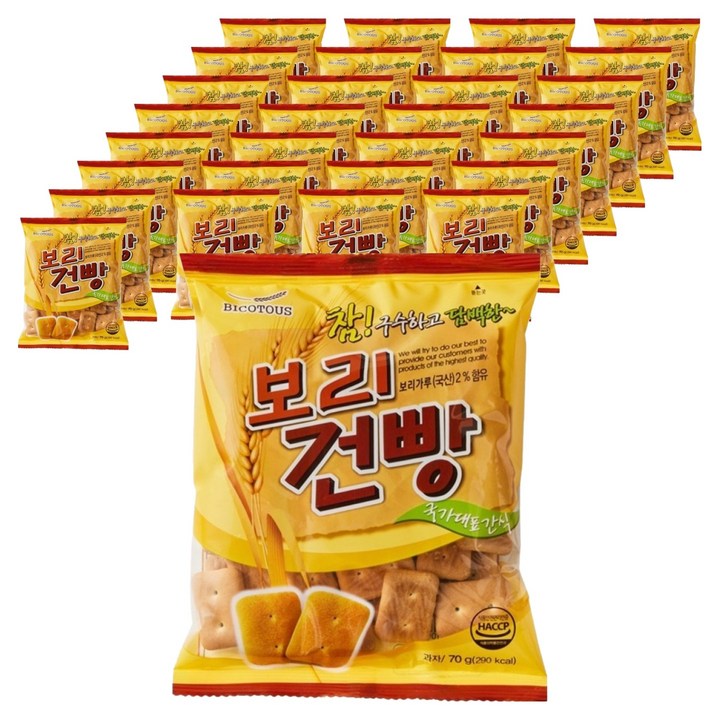 비코투스 보리건빵, 42개, 70g