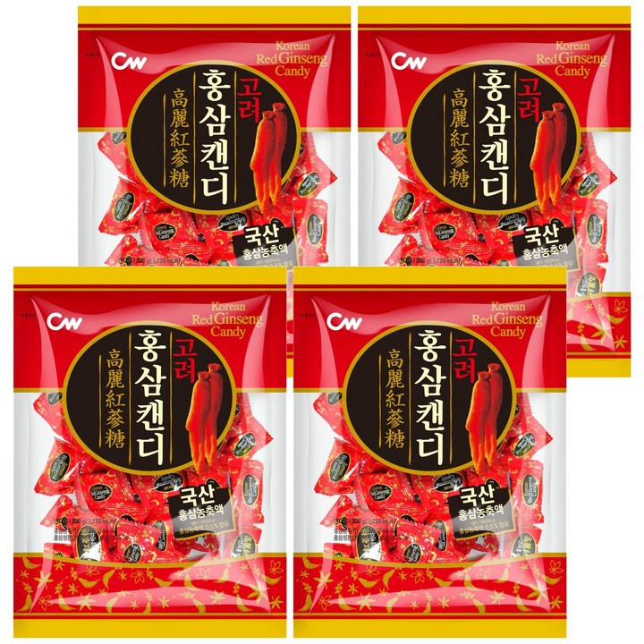 청우식품 고려홍삼캔디, 300g, 4개