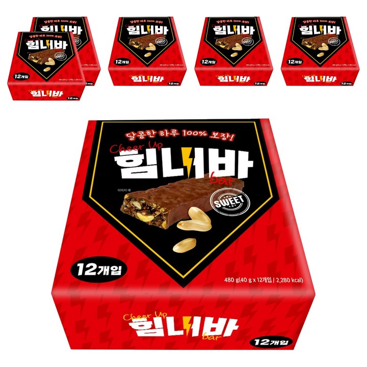 힘내바 초코 스니커즈, 480g, 6개