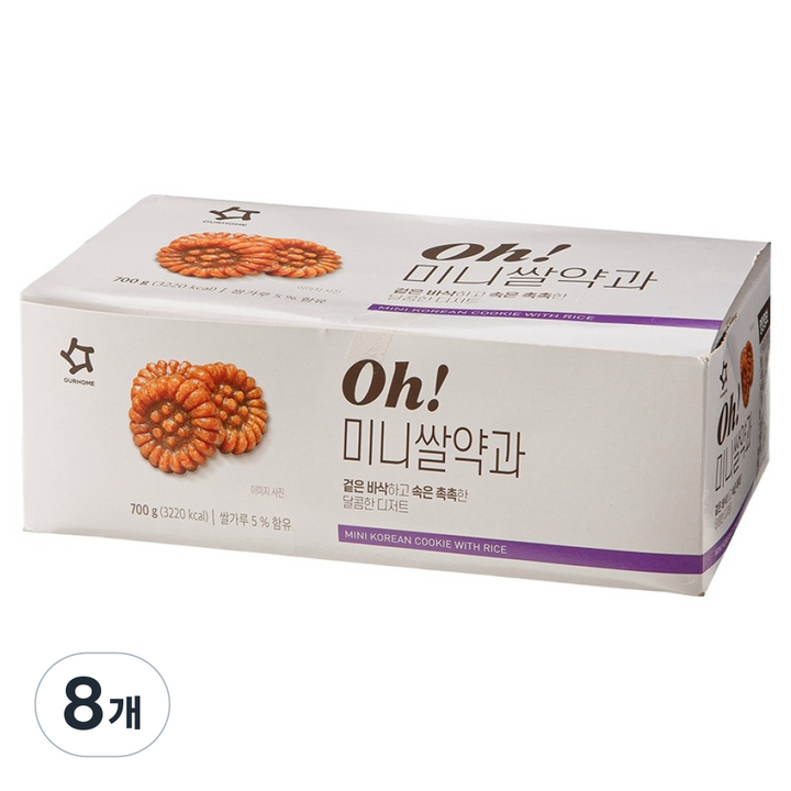 아워홈 Oh! 미니쌀약과 10p, 8개, 700g