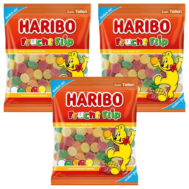 하리보 프루트 플립 젤리, 160g, 3개