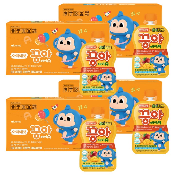 아이배냇 끙아 과일야채주스, 80ml, 40개