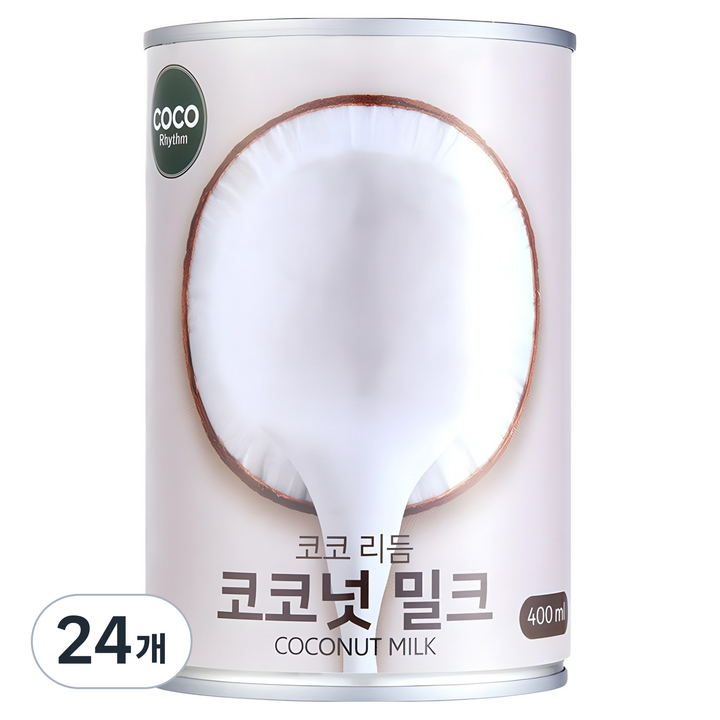코코리듬 코코넛 밀크, 24개, 400ml