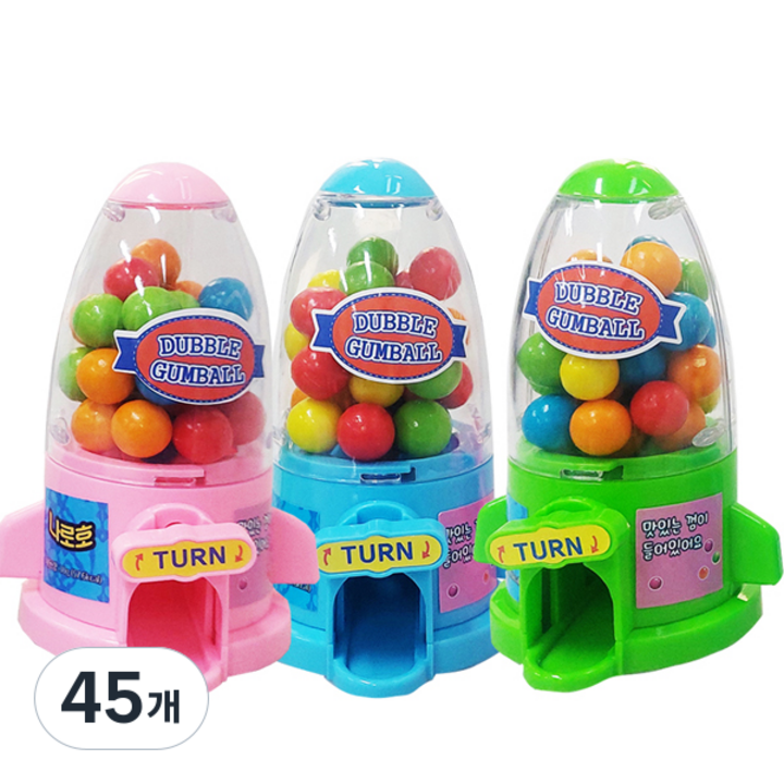 검볼머신 츄잉껌, 30g, 45개