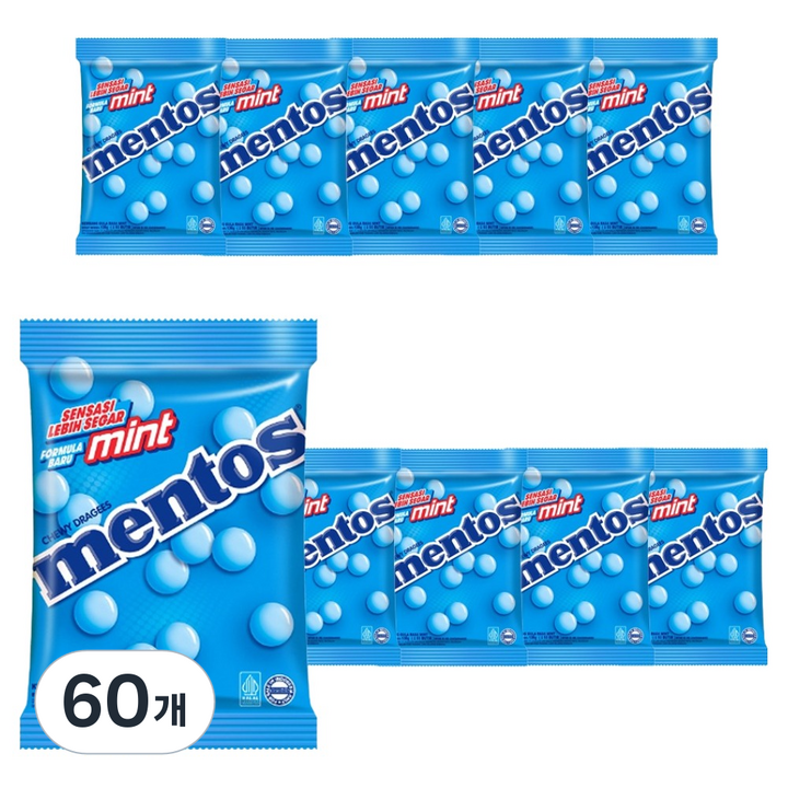 멘토스 민트맛, 135g, 60개