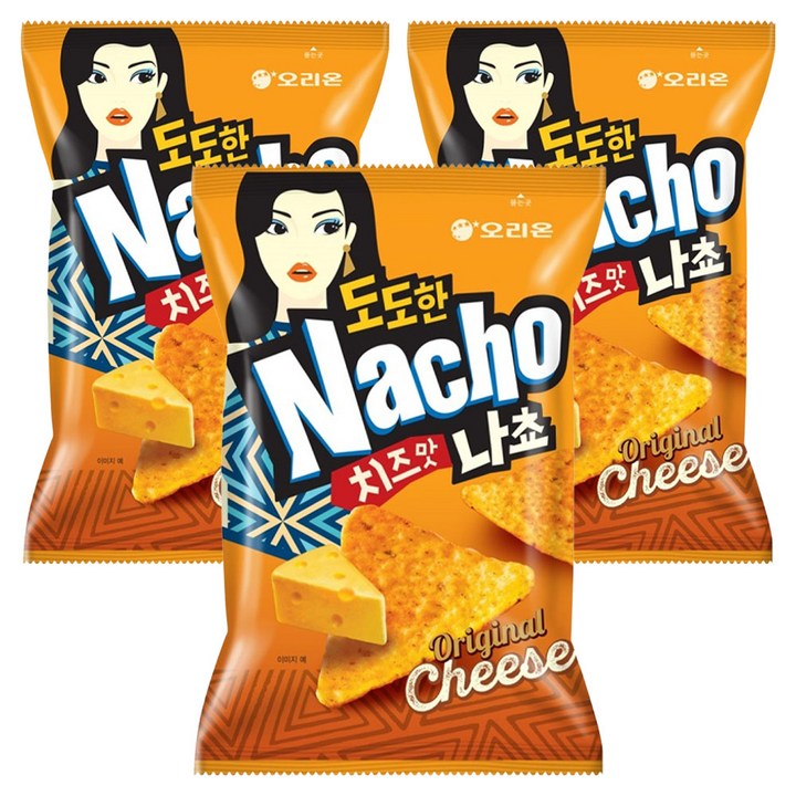오리온 도도한 나쵸 치즈맛, 155g, 3개