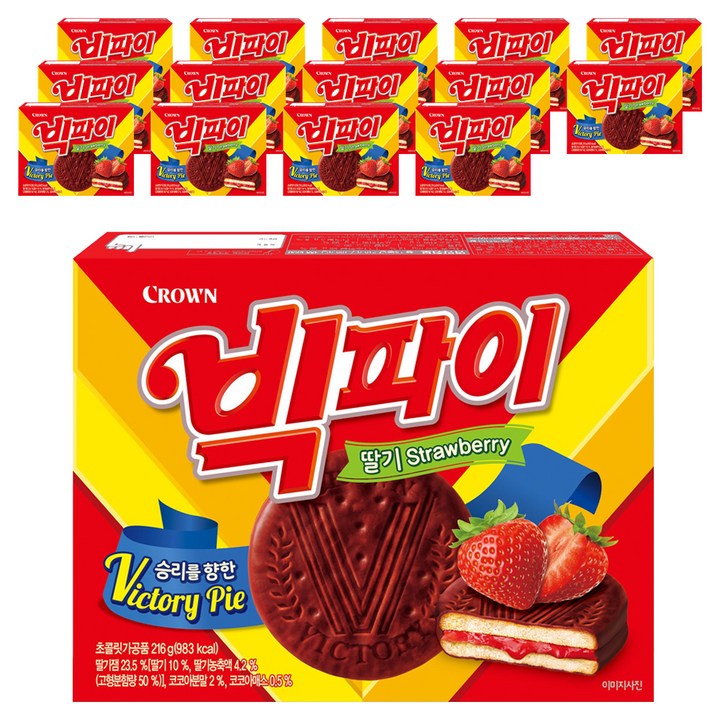 빅파이 딸기, 216g, 15개
