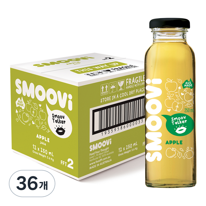 스무비 애플 음료, 36개, 250ml