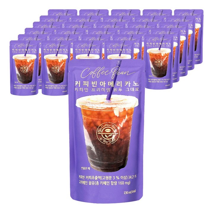 커피빈 아메리카노 파우치 커피, 230ml, 30개