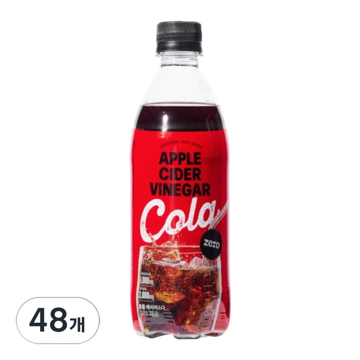 클룹 애사비소다 제로 콜라, 48개, 500ml