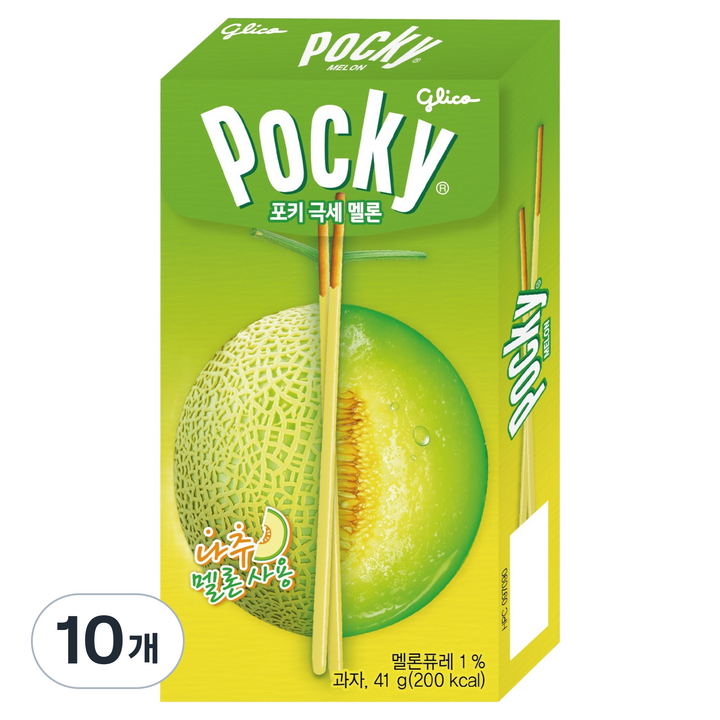 포키 극세 멜론, 41g, 10개
