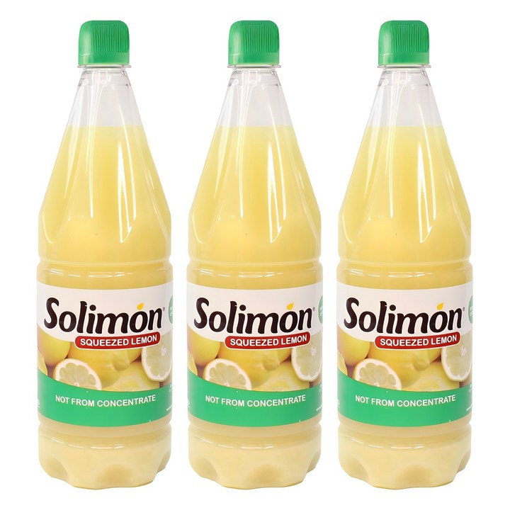 솔리몬 스퀴즈드 레몬즙, 1L, 3개