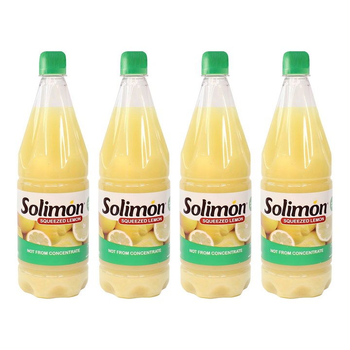 솔리몬 스퀴즈드 레몬즙, 1L, 4개