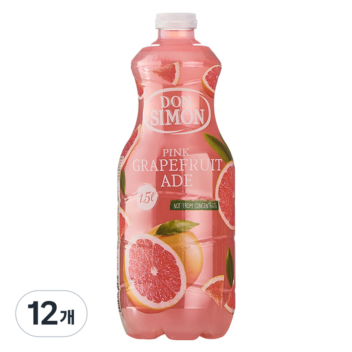 돈시몬 착즙 자몽에이드, 1.5L, 12개
