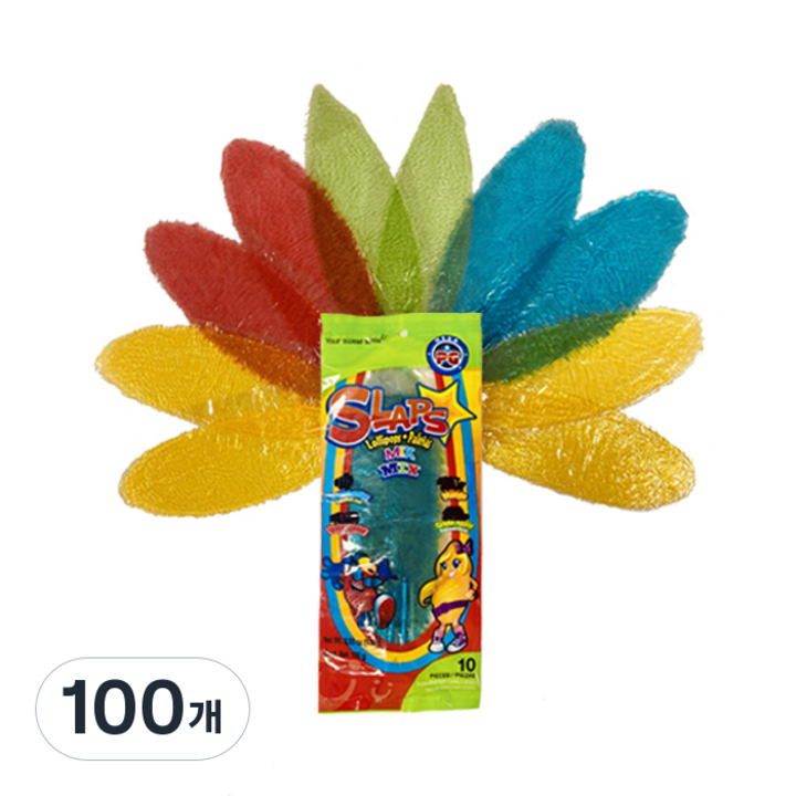 슬랩스 접어먹는 캔디 랜덤발송, 10g, 100개