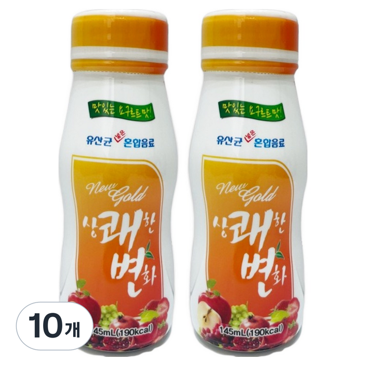 네오팜 뉴골드 상쾌한변화 요구르트맛 음료, 145ml, 10개